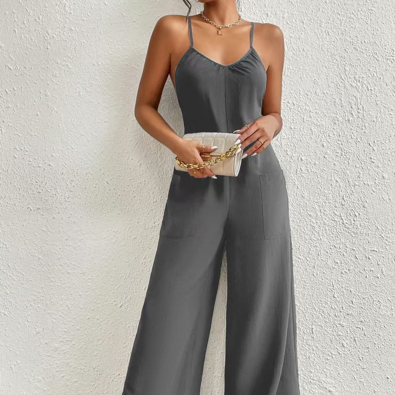 CrissGlam™ Pleated Jumpsuit – Sleek, Sexy, Sculpted