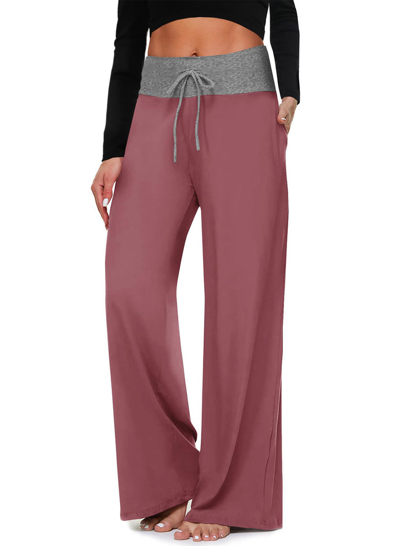 Women’s Cropped Wide-Leg Trousers – Bold Crimson, Minimal & Functional