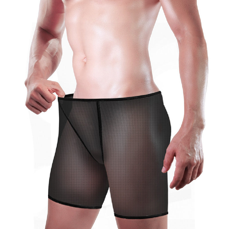 AeroMesh™ Men’s Sexy Mesh Boxer Briefs – Breathable & Bold Big Fit Underwear
