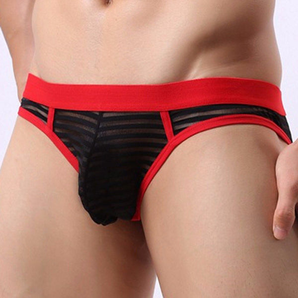 AirMesh™ Men’s Hollow Mesh Briefs – Sexy Bulge Pouch Underwear for Night & Clubwear