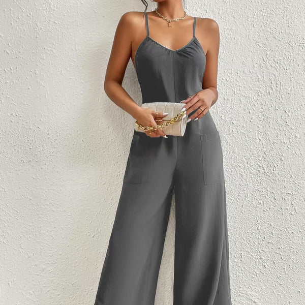 CrissGlam™ Pleated Jumpsuit – Sleek, Sexy, Sculpted