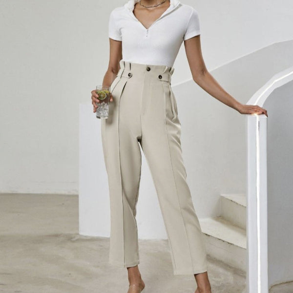 SleekFit™ Wide-Leg Pants – Solid & Slimming